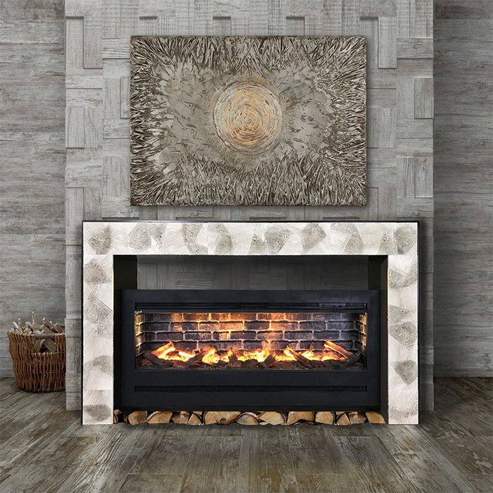 Каминокомплект Glenrich Бридж Flamenco 3D венге