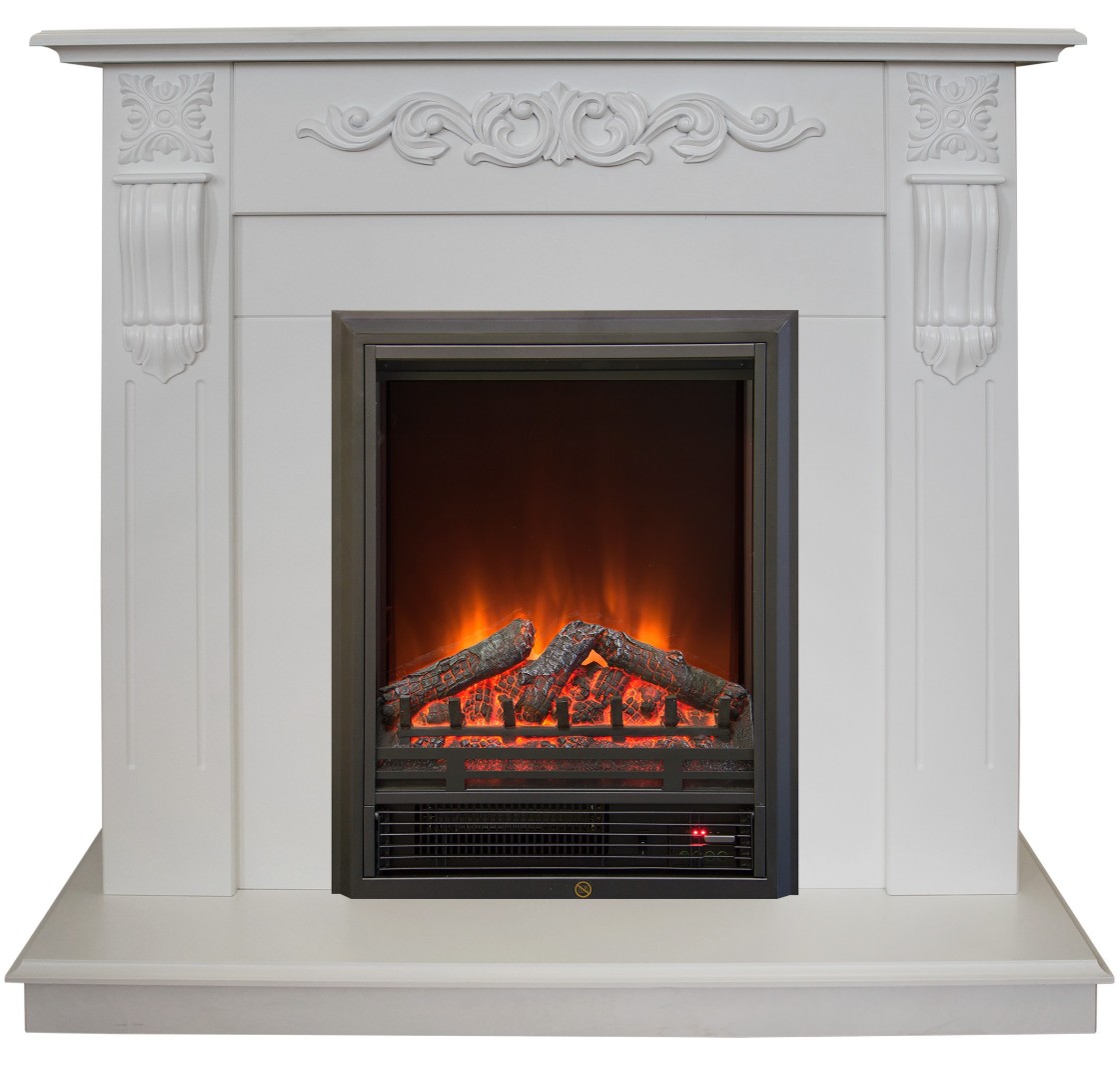 Электрокамин RealFlame Dominica WT с Eugene