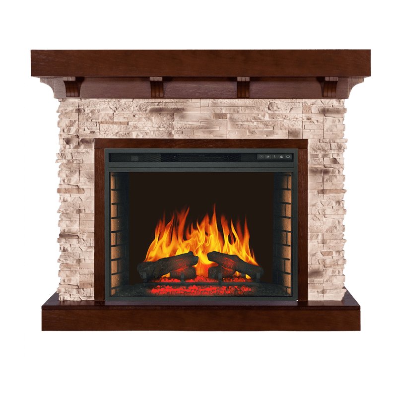 Каминокомплект Royal Flame  Chalet - Темный дуб с очагом Vision 28 EF LED FX