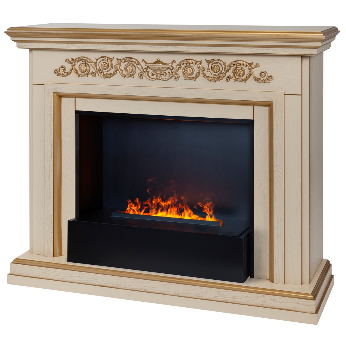Электрокамин RealFlame  Leticia 26 WT-619G с очагом 3D Cassette 630 Black Panel