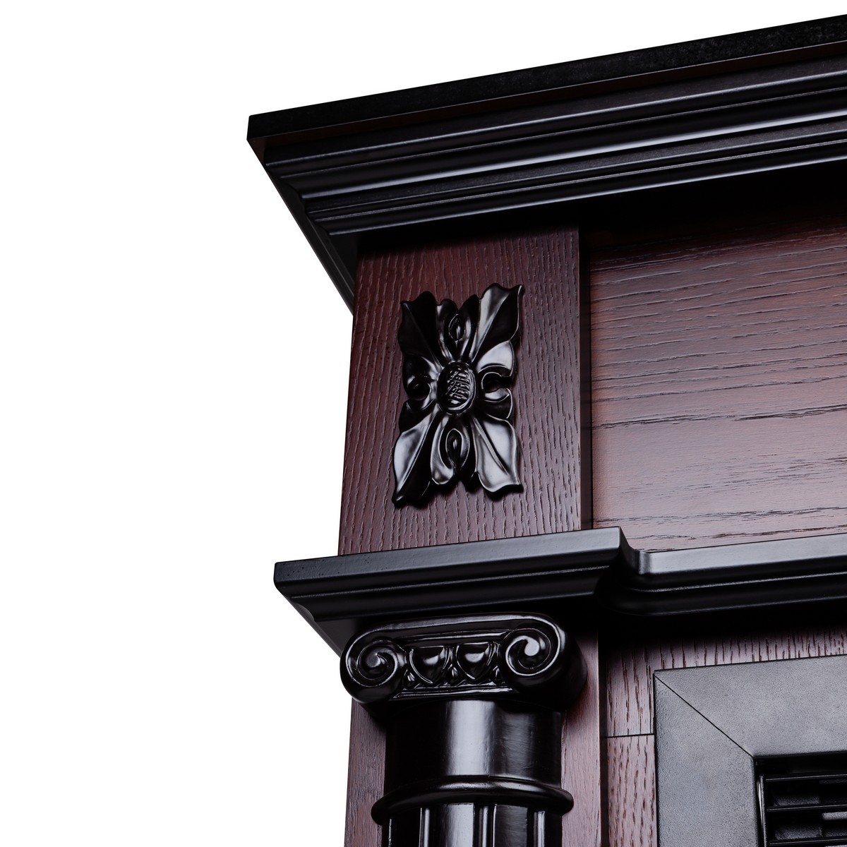 Электрокамин RealFlame  Silvia 26 AO с очагом Moonblaze Deluxe Brass