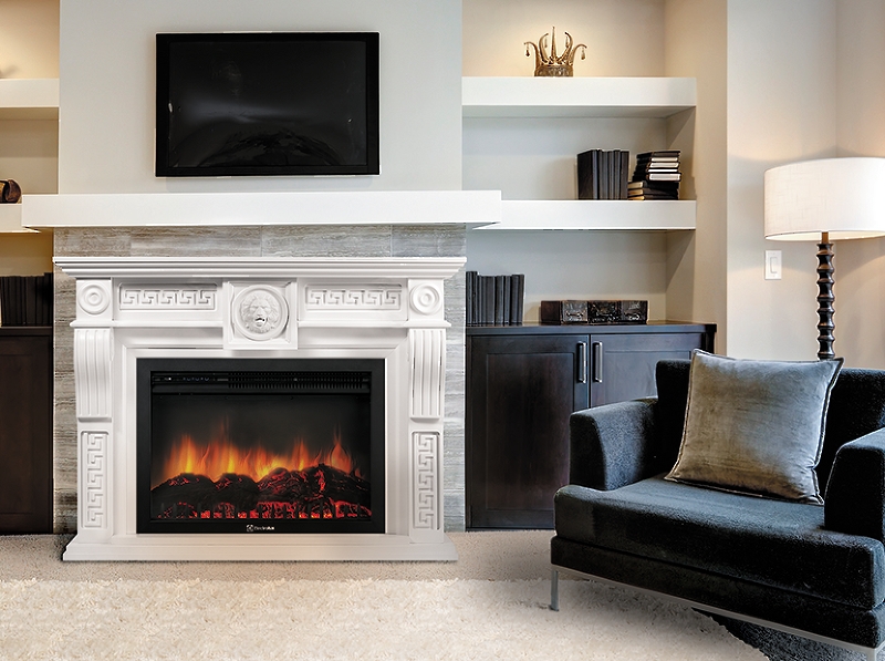 Портал Firelight Vittoriano 30 Белёный дуб с золотой патиной