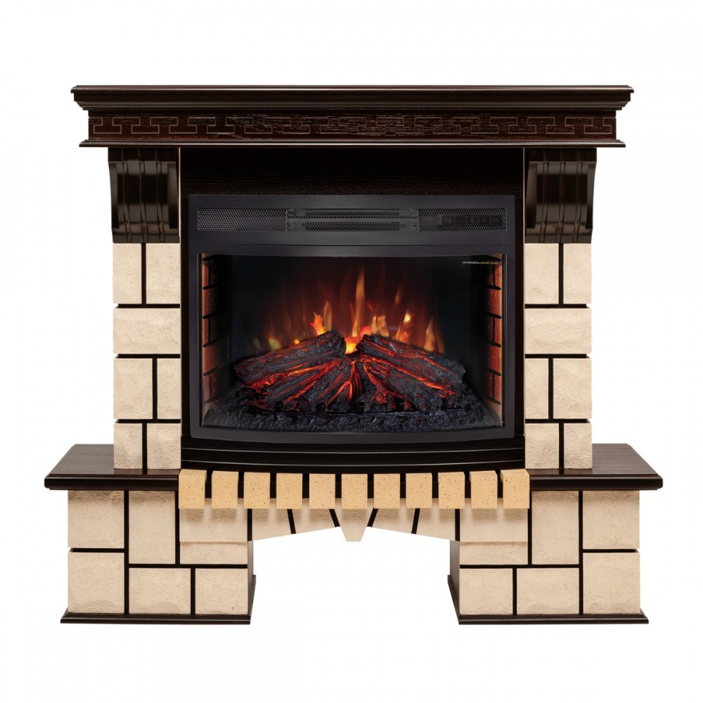 Электрокамин RealFlame  Stone 25/25,5 AO с очагом Firefield 25