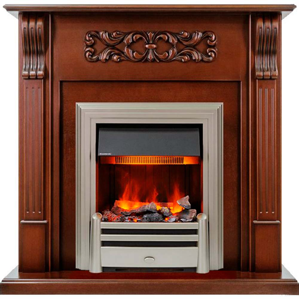 Каминокомплект Dimplex Venice - Махагон коричневый антик с очагом Chesford