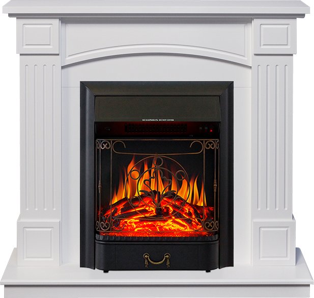 Каминокомплект Royal Flame  Boston - Белый (Высота 925см) с очагом Majestic FX Black