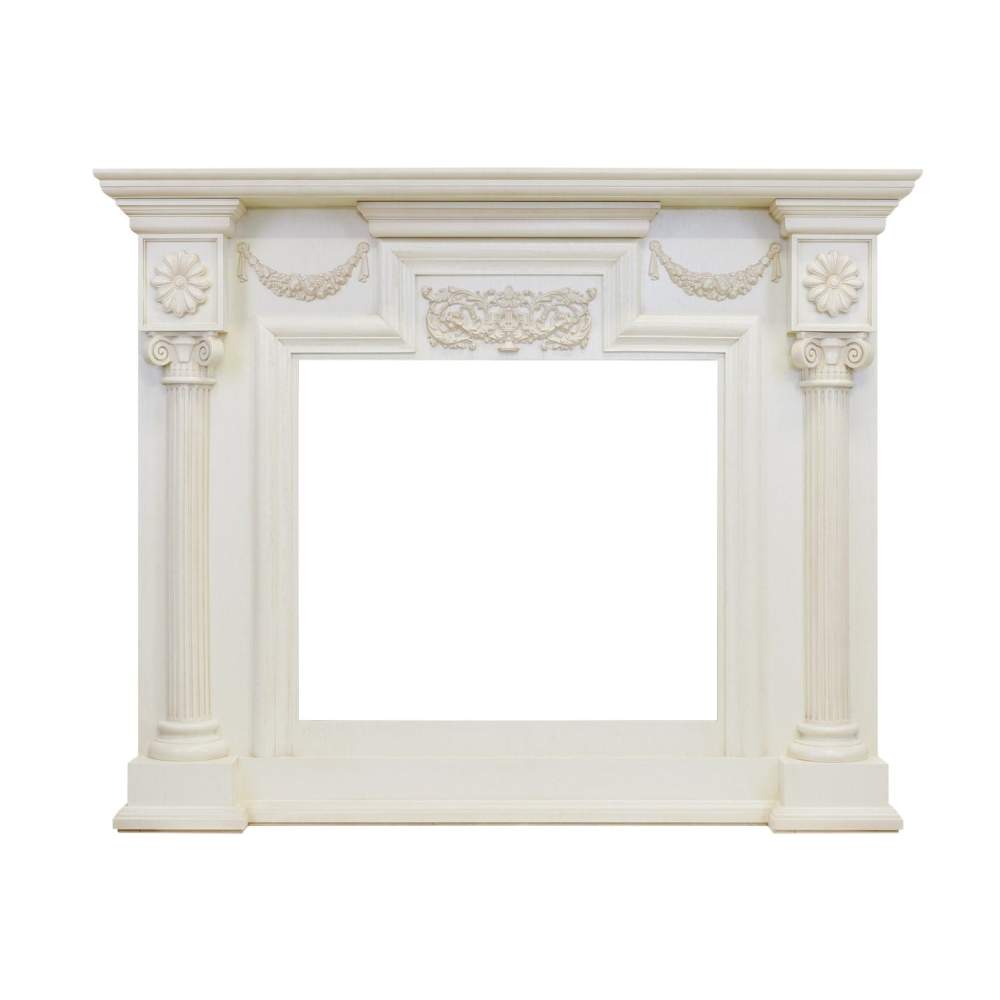 Каминокомплект Royal Flame  London - Слоновая кость с патиной с очагом Dioramic 28 LED FX