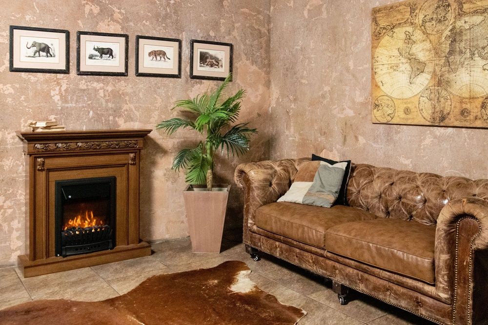 Каминокомплект Royal Flame  Valletta - Белый (Ширина 1040 мм) с очагом Aspen Gold