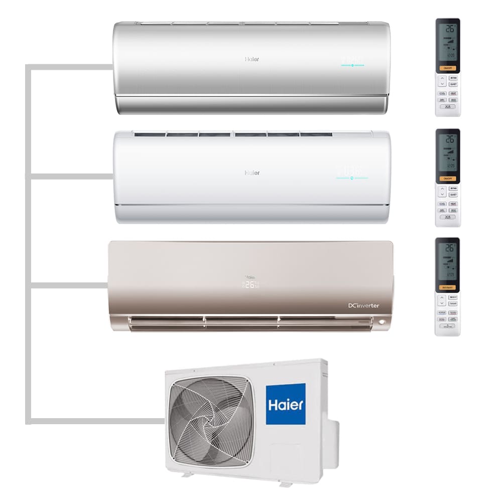 Мульти сплит-система настенная Haier AS35S2SJ2FA-S / AS35S2SJ2FA-W / AS35S2SF2FA-G / 3U70S2SR5FA Inverter