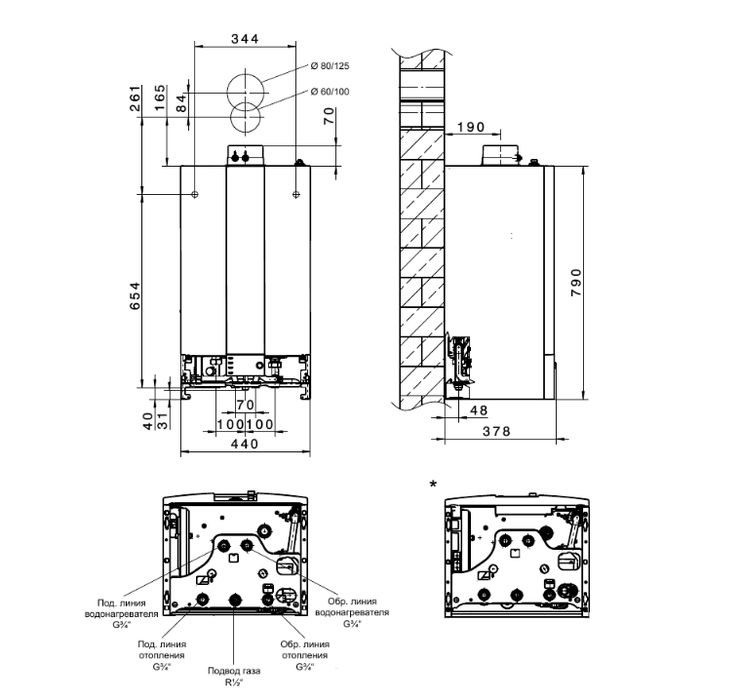 Настенный газовый котел Wolf CGB-2 20