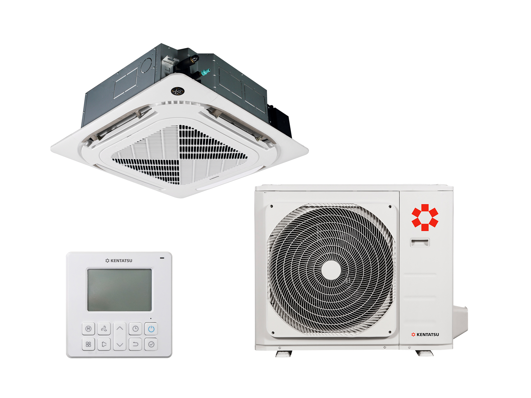 Кассетная сплит-система Kentatsu KSVG140HFAN1/KSUTG140HFAN3/KPU95-DR on/off