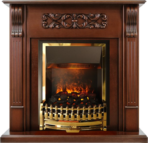 Каминокомплект Dimplex Venice - Махагон коричневый антик с очагом Atherton