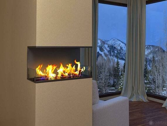 Биокамин торцевой Zefire Standart 900