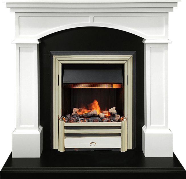 Каминокомплект Dimplex Langford - Белый с черным с очагом Cavendish