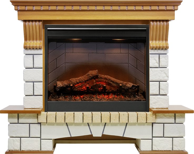Каминокомплект Dimplex Pierre Luxe - Дуб / Белый с очагом Symphony 26'' DF2608-INT