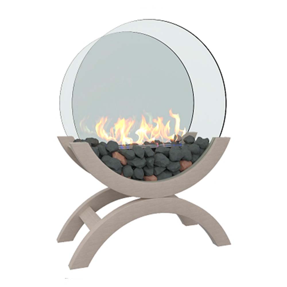 Биокамин напольный Zefire Iris средний белый