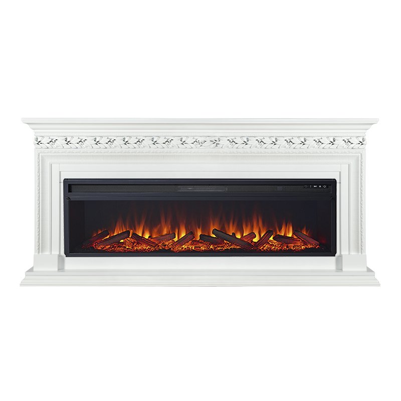 Каминокомплект Royal Flame  Valletta 60 - Белый с очагом Vision 60 LOG LED