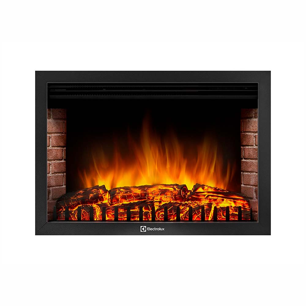 Каминокомплект Electrolux Bricks Wood 30 с очагом EFP/P-3020LS камень темный, шпон венге