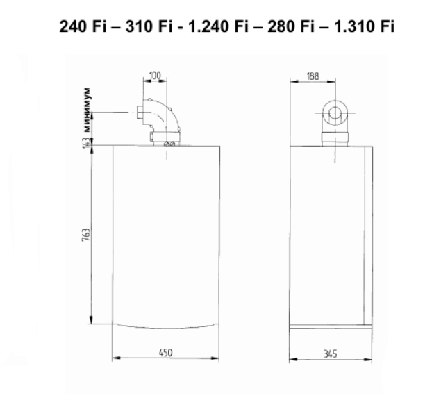 Настенный газовый котел Baxi LUNA 3 1.310 Fi