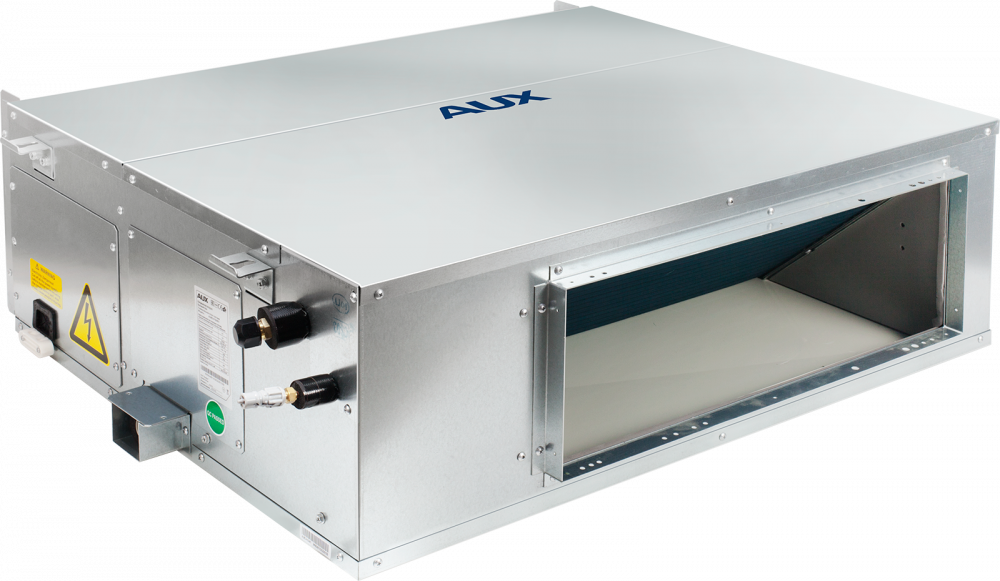 Канальный кондиционер AUX ALLD-H12/4R1B (v2) + AL-H12/4R1B(U) (v2), черный