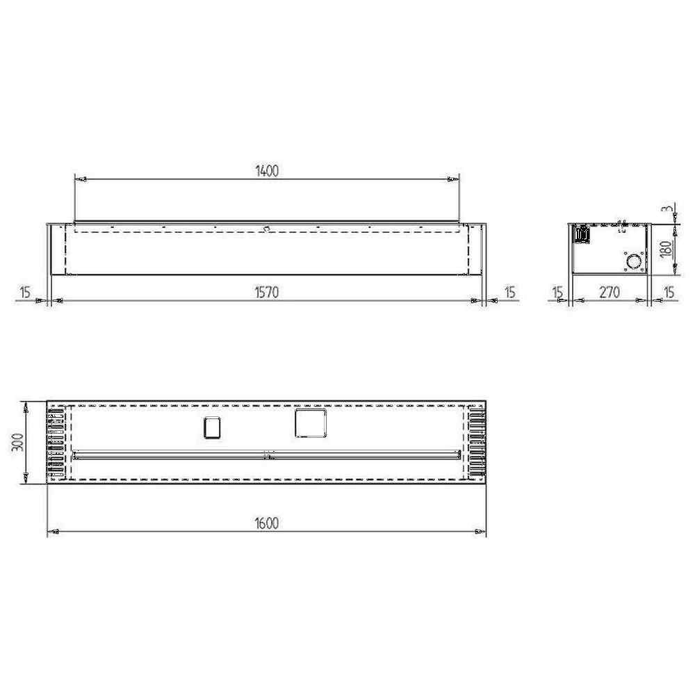 Биокамин автоматический Zefire Automatic 1600 черный