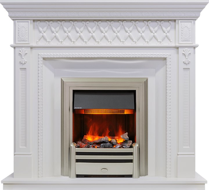 Каминокомплект Dimplex Alexandria - Белый дуб с очагом Chesford