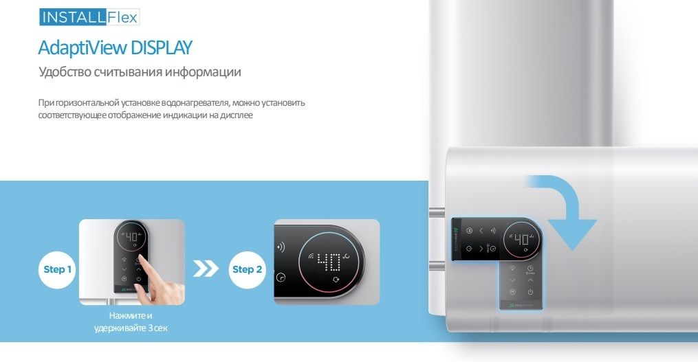 Электрический накопительный водонагреватель Midea MWH80-20SQD-OCEAN