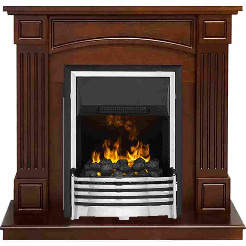 Каминокомплект Dimplex Boston - Темный дуб (Высота 92.5см) с очагом Flagstaff