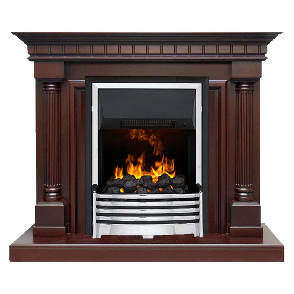 Каминокомплект Dimplex Dallas - Темный дуб с очагом Flagstaff