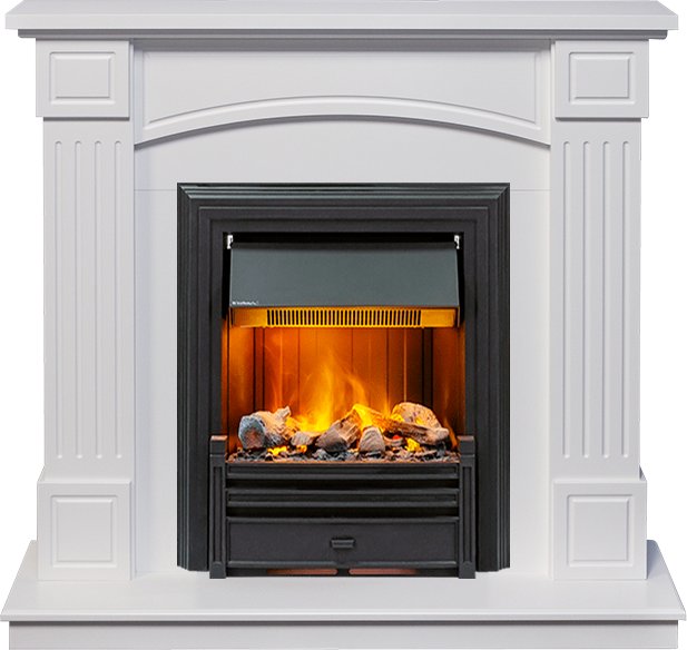 Каминокомплект Dimplex Boston - Белый (Высота 925см) с очагом Brookline Black