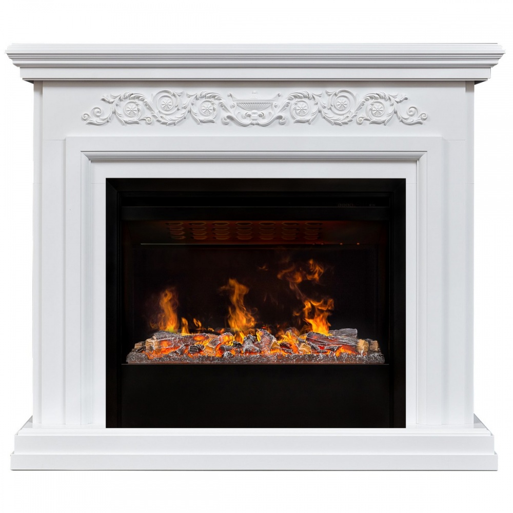 Электрокамин RealFlame Leticia 26 WT с очагом 3D Helios 26 SBG