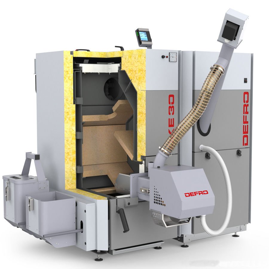 Напольный твердотопливный котел Defro Kompakt Eko Pell 30