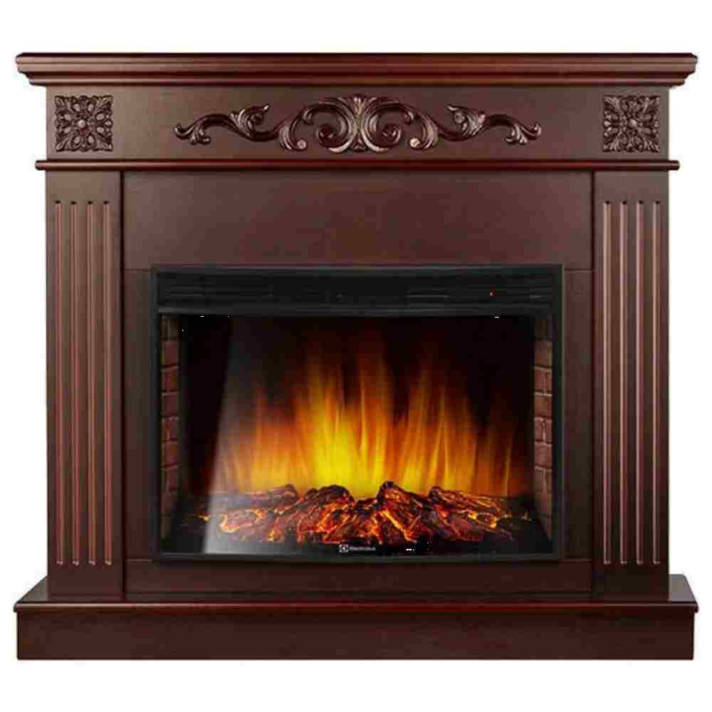 Каминокомплект Electrolux Noce 26 Sphere с очагом EFP/P-2620RLS шпон красное дерево