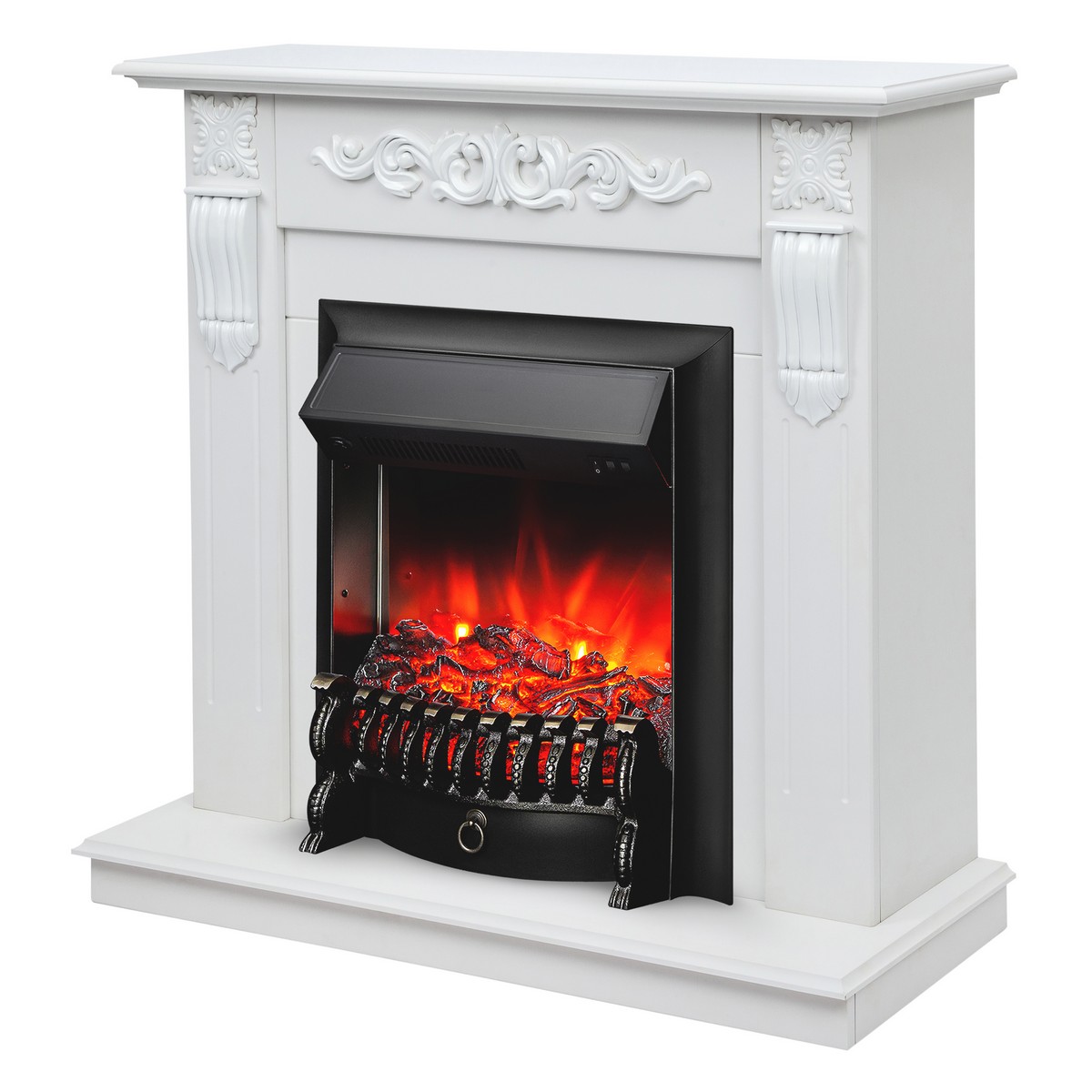 Электрокамин RealFlame  Dominica WT с очагом Fobos Lux Black