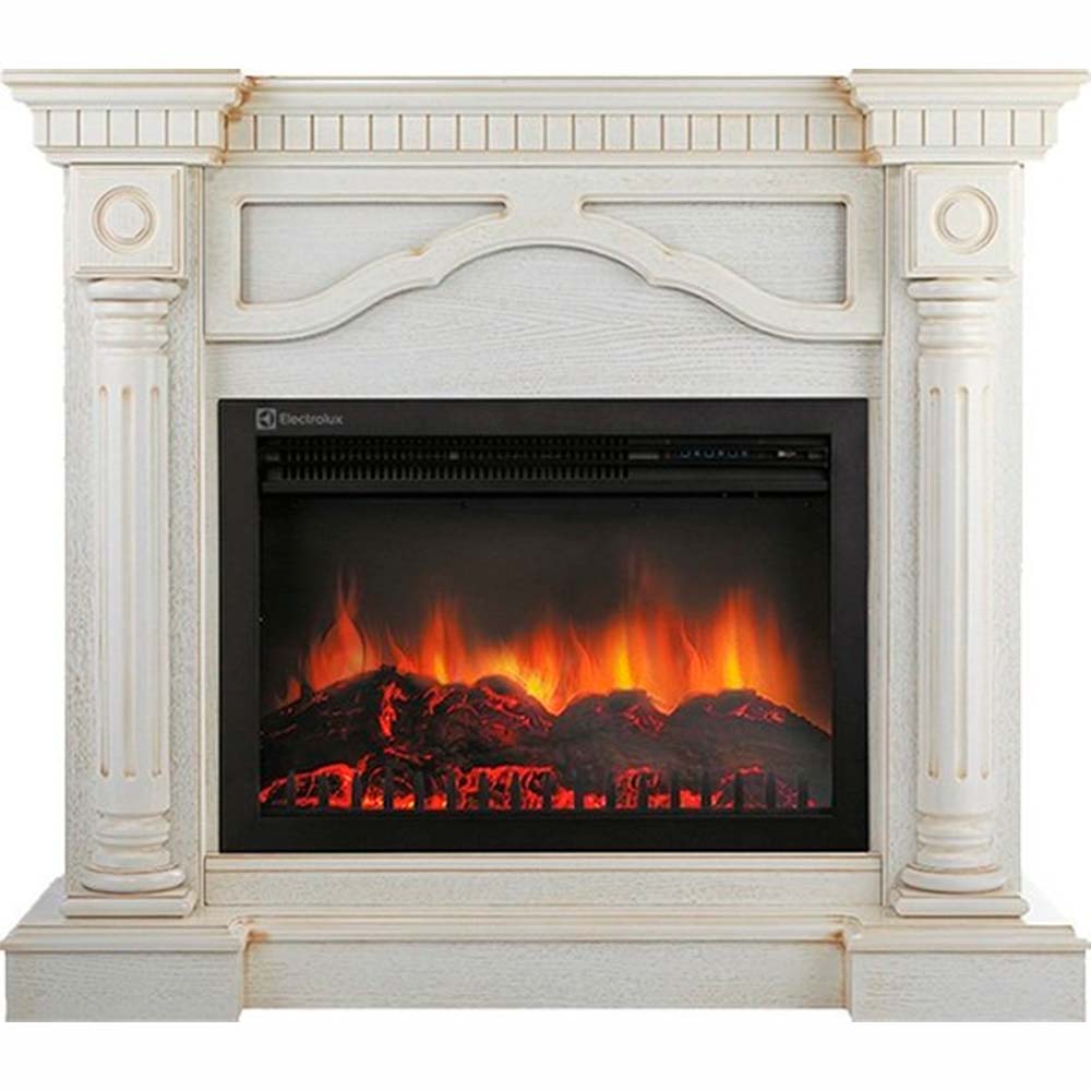 Каминокомплект Electrolux Rome 30 с очагом EFP/P-3020LS белёный дуб