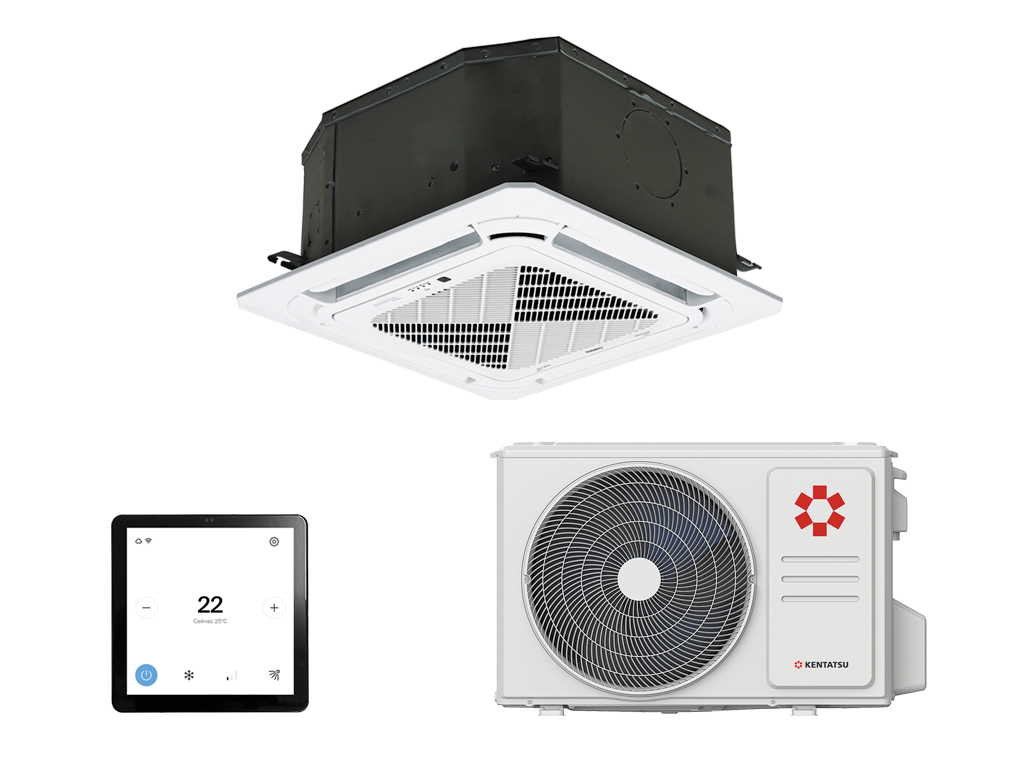 Кассетная сплит-система Kentatsu KSZB35HZRN1W/KSUNB35HZRN1/KPU65-D4 KSZB-W/KSUNB Inverter