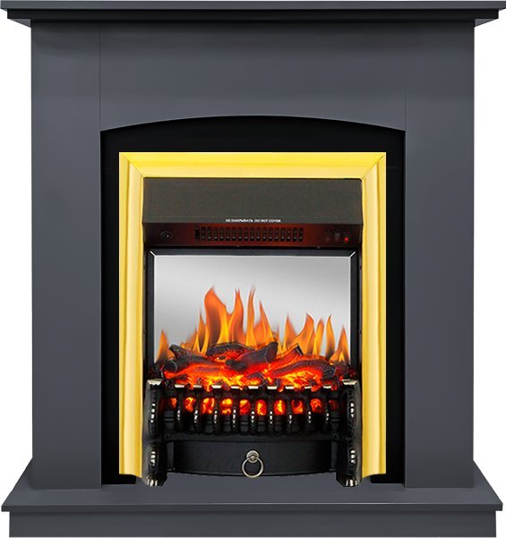 Каминокомплект Royal Flame Barcelona Серый графит c очагом Fobos FX M Brass