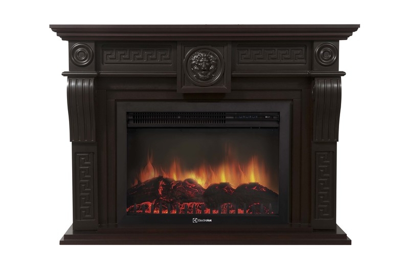 Каминокомплект Electrolux Vittoriano 26/30 с очагом EFP/P-3020LS темный дуб