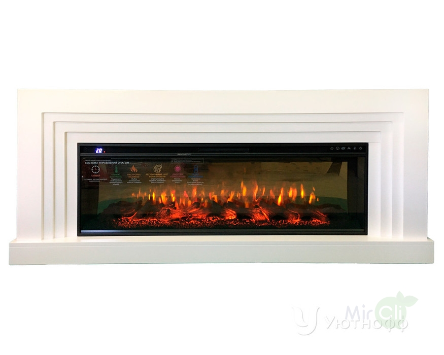 InterFlame Сильвер с очагом FreeSpace 50 LED FX QZ