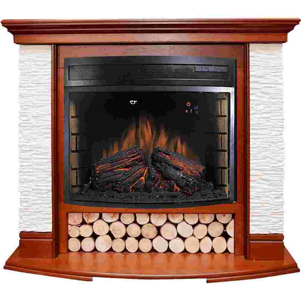Каминокомплект Royal Flame  Country - Орех/Сланец белый с очагом Dioramic 28 LED FX