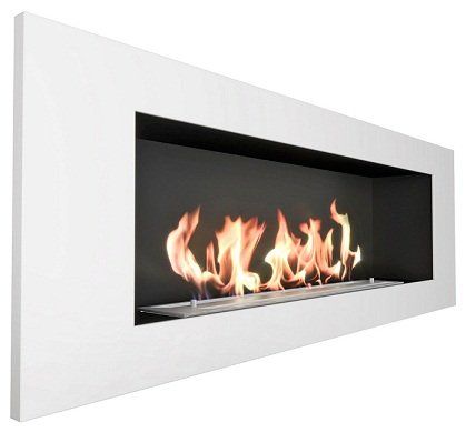 Биокамин Zefire Elliot 1200 c белой рамкой