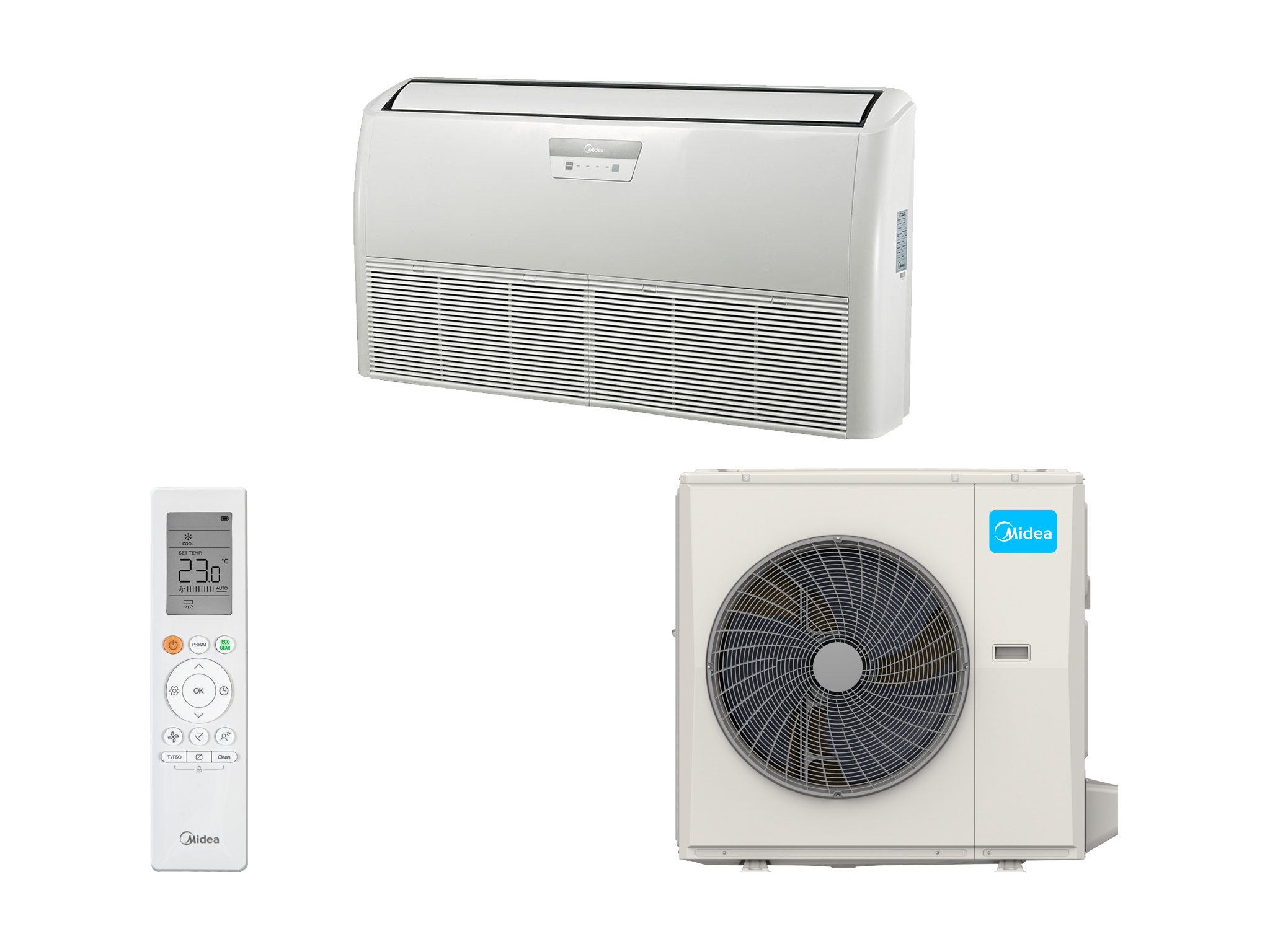 Напольно-потолочная сплит-система Midea MUE-48HRFNX(GA)/MOA1U-48FQN8G1 Inverter