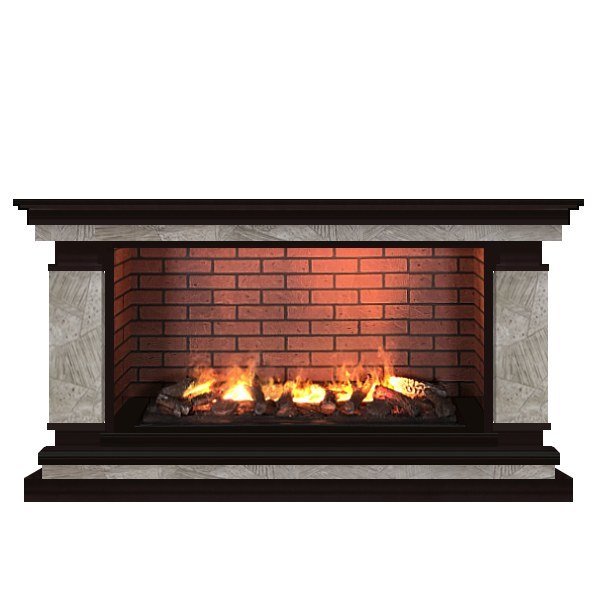 Каминокомплект Glenrich Лорд Salsa 3D Марсель