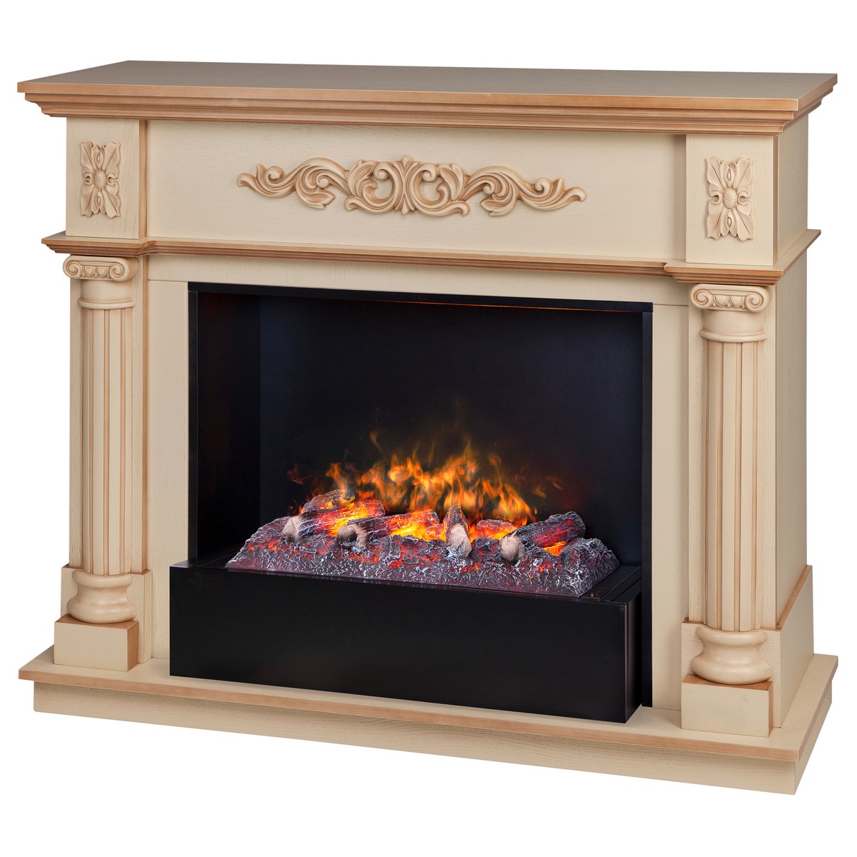 Электрокамин RealFlame  Silvia 26 WT-619B с очагом 3D Cassette 630