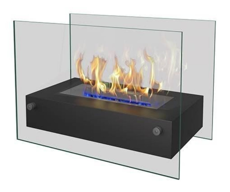 Биокамин настольный Zefire Iceberg черный