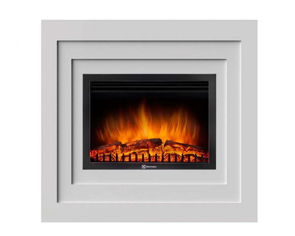 Каминокомплект Electrolux Cubo 30 с очагом EFP/P-3020LS белый