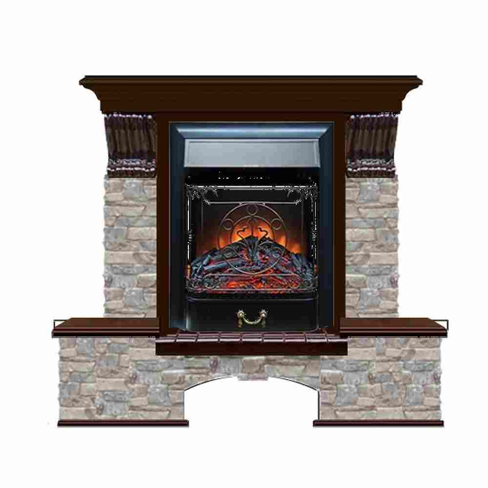 Каминокомплект Glenrich Бостон К Грот цветной (Magestic)