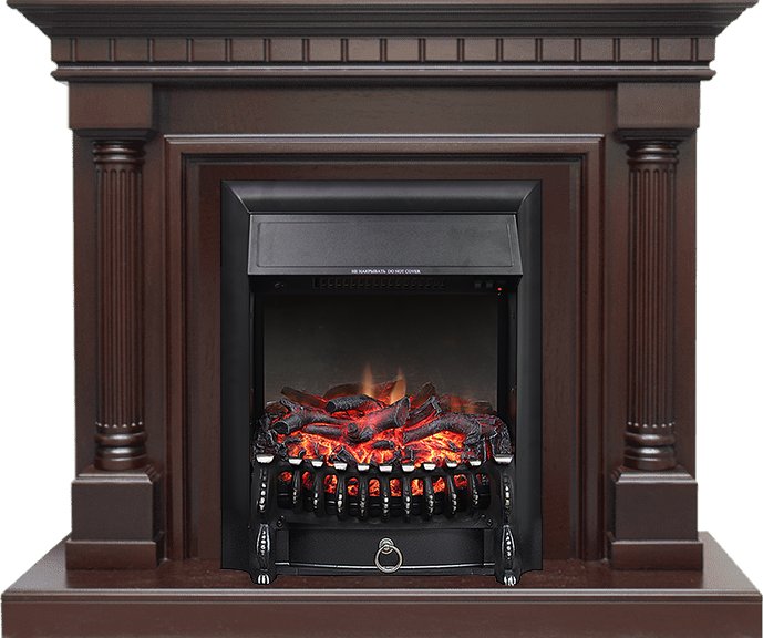 Каминокомплект Royal Flame  Dallas - Темный дуб с очагом Fobos FX Black