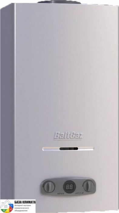 Водонагреватель проточный газовый Neva 4513-M (серебро)