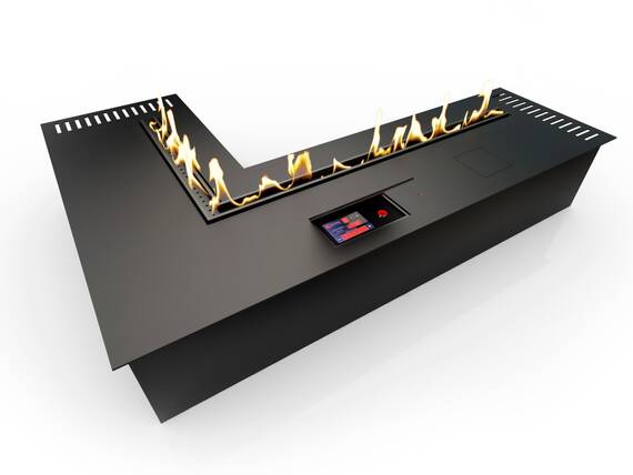 Автоматический биокамин ZeFire М 700x1000 угловой