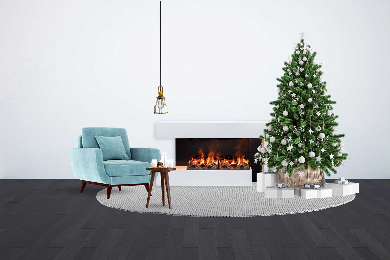 Портал Dimplex Futuro - Белый с черным